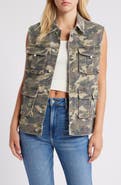 HIDDEN JEANS Camo Print Oversize Cargo Vest