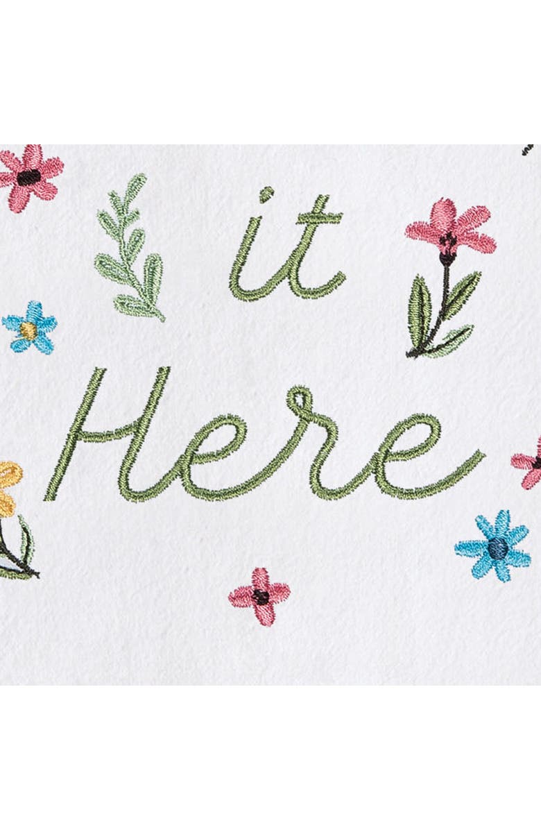 C&F Home Hate It Here Kitchen and Bathroom Embroidered Hand Towel, Alternate, color, Green