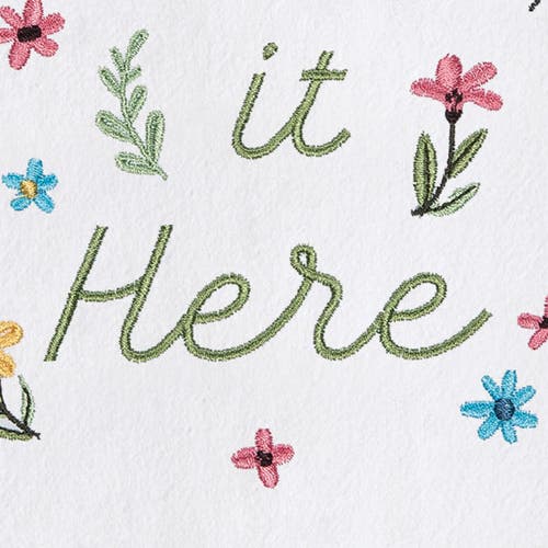 C & F Home C&f Home Hate It Here Kitchen And Bathroom Embroidered Hand Towel In Multi