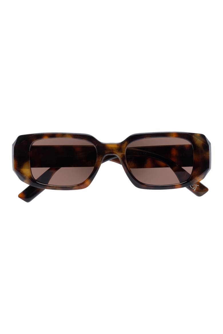 Ascendant 49mm Rectangular Sunglasses, Alternate, color, DARK TORTOISE