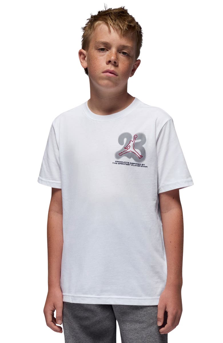 Jordan Kids' Jordan 23 Graphic T-Shirt, Alternate, color, White