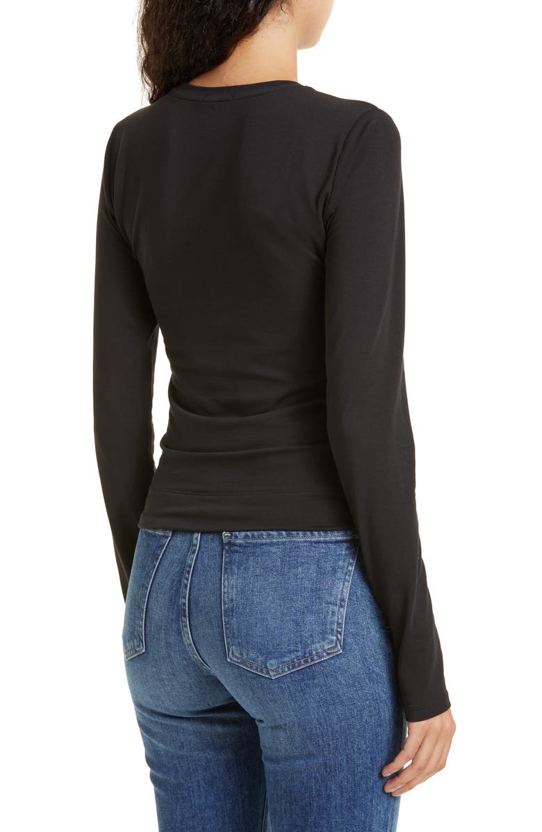 ATM Anthony Thomas Melillo Ruched Long Sleeve Top, Alternate, color, 