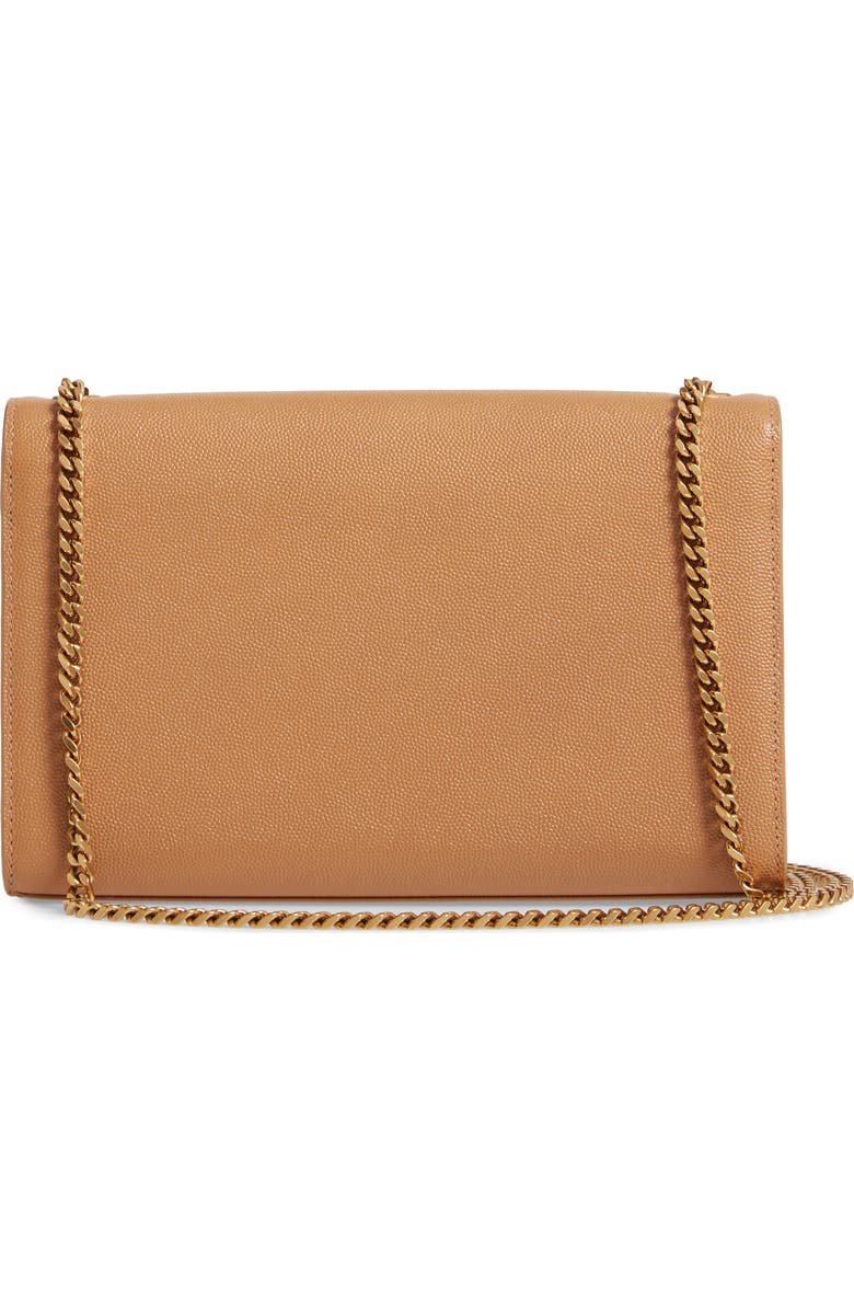 Saint Laurent Medium Kate Pebbled Calfskin Shoulder Bag, Alternate, color,