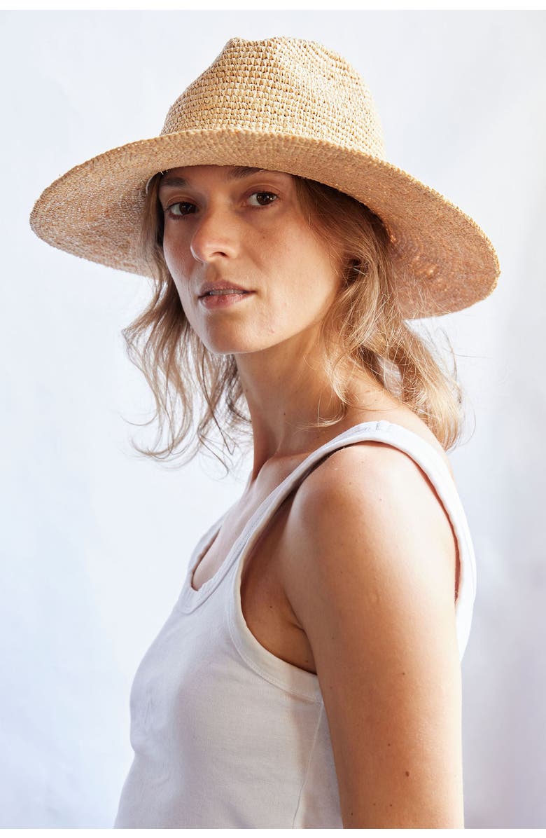 Hat Attack Amelia Fedora, Alternate, color, Natural