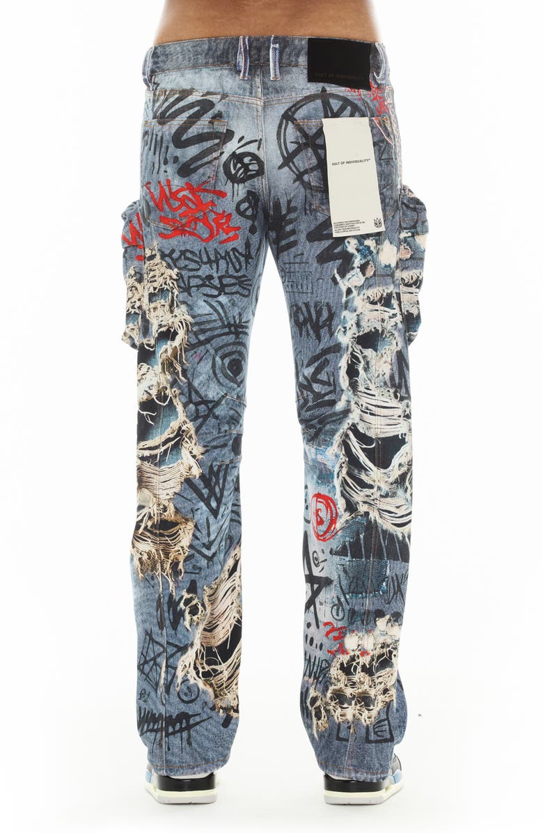 Cult of Individuality Grunge 607 Baggy Jeans, Alternate, color, Digital