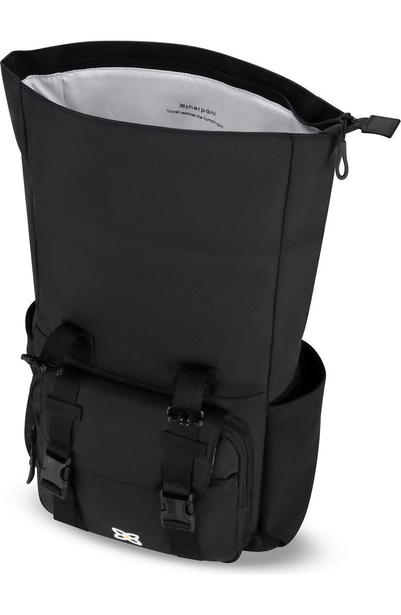 Sherpani Sedona Travel Laptop Backpack, Fits 15 Inch Laptop, Raven, Alternate, color, Raven