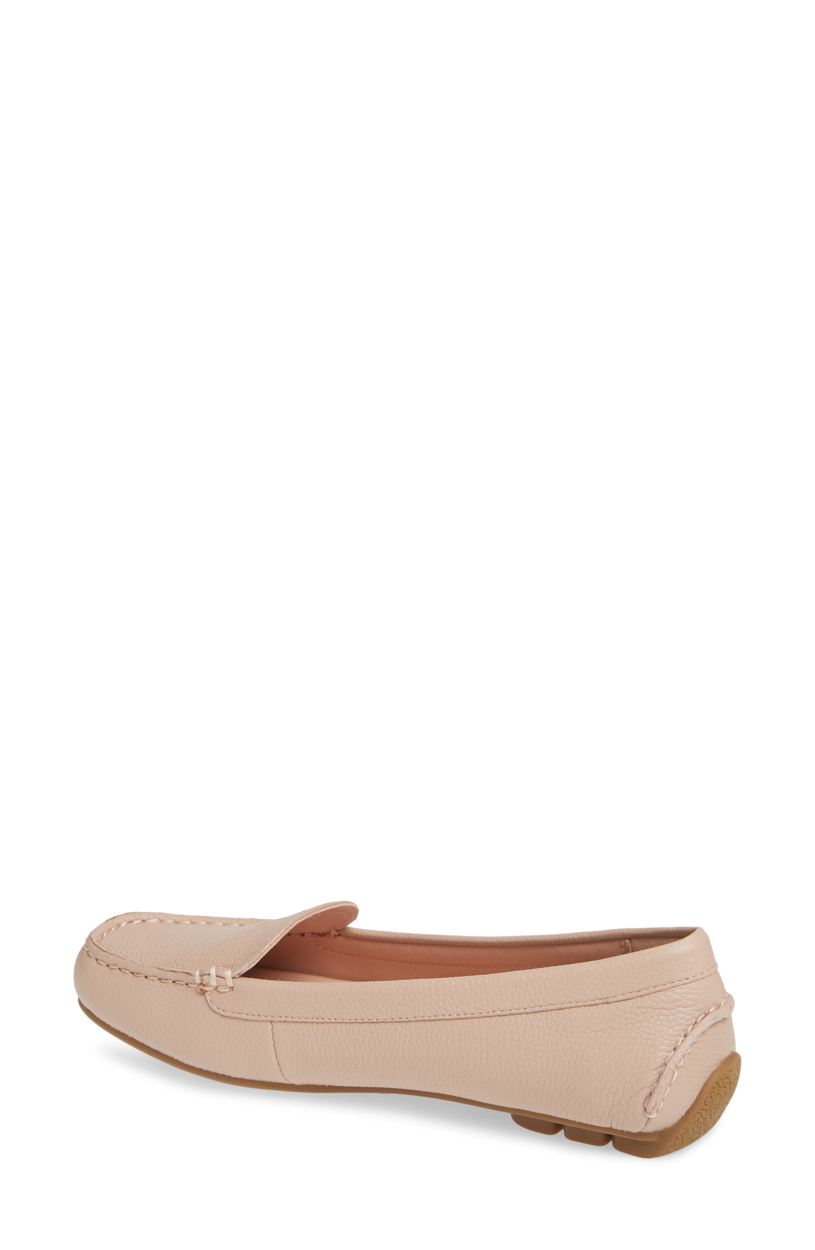 Karen Water Resistant Driving Loafer, Alternate, color, PALE ROSE NAPPA LEATHER