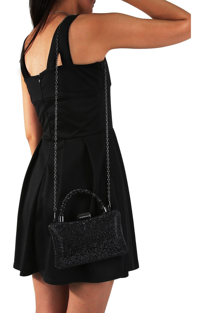 BERNESS Rhinestone Clutch, Alternate, color, Black