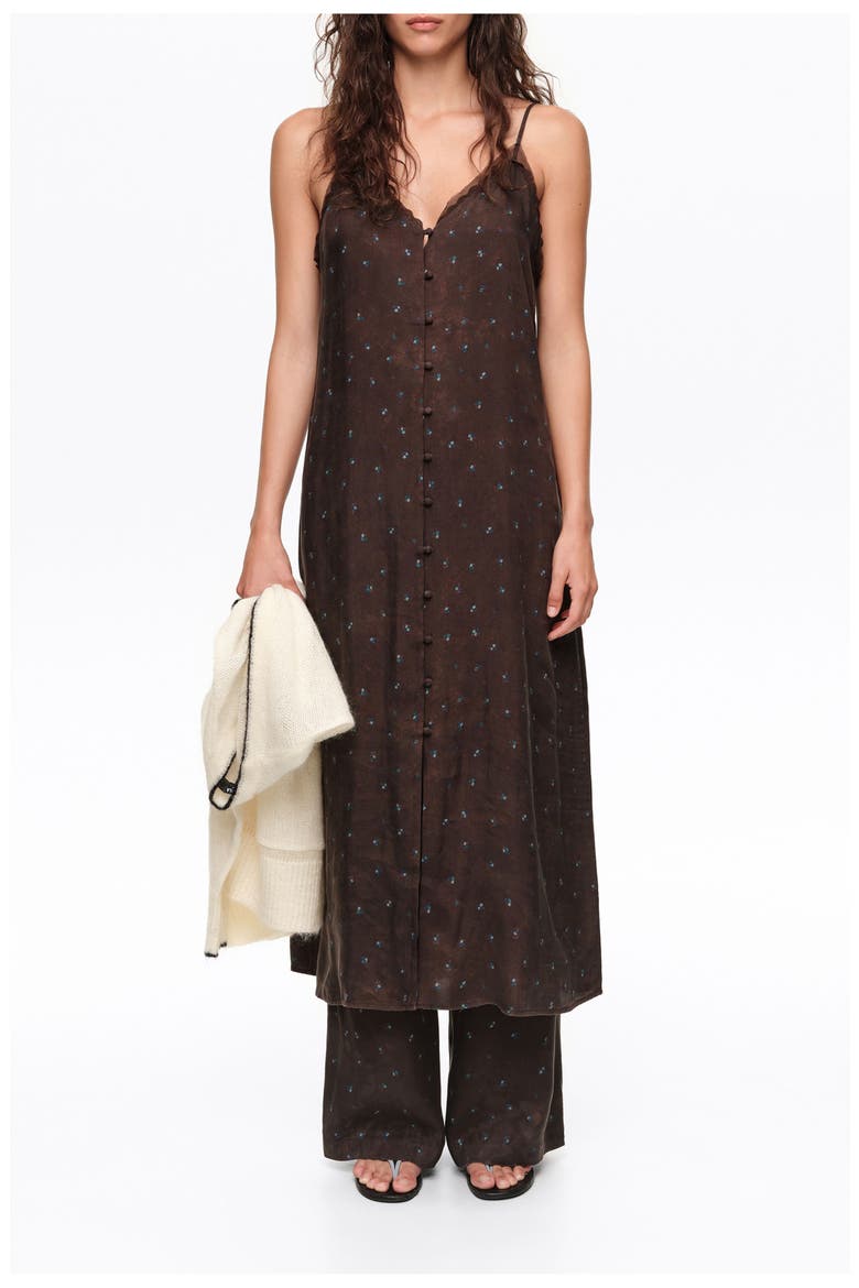 Floral Strap Midi Dress, Alternate, color, BIMBA Y LOLA  FLOWERS