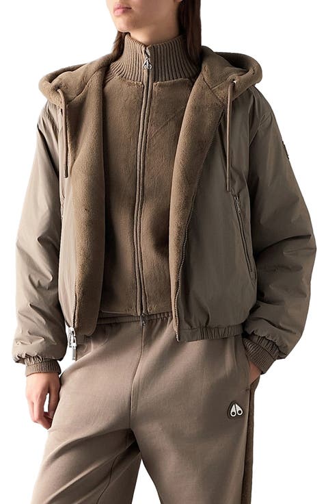 Eaton Bunny Reversible Faux Fur Hooded Jacket