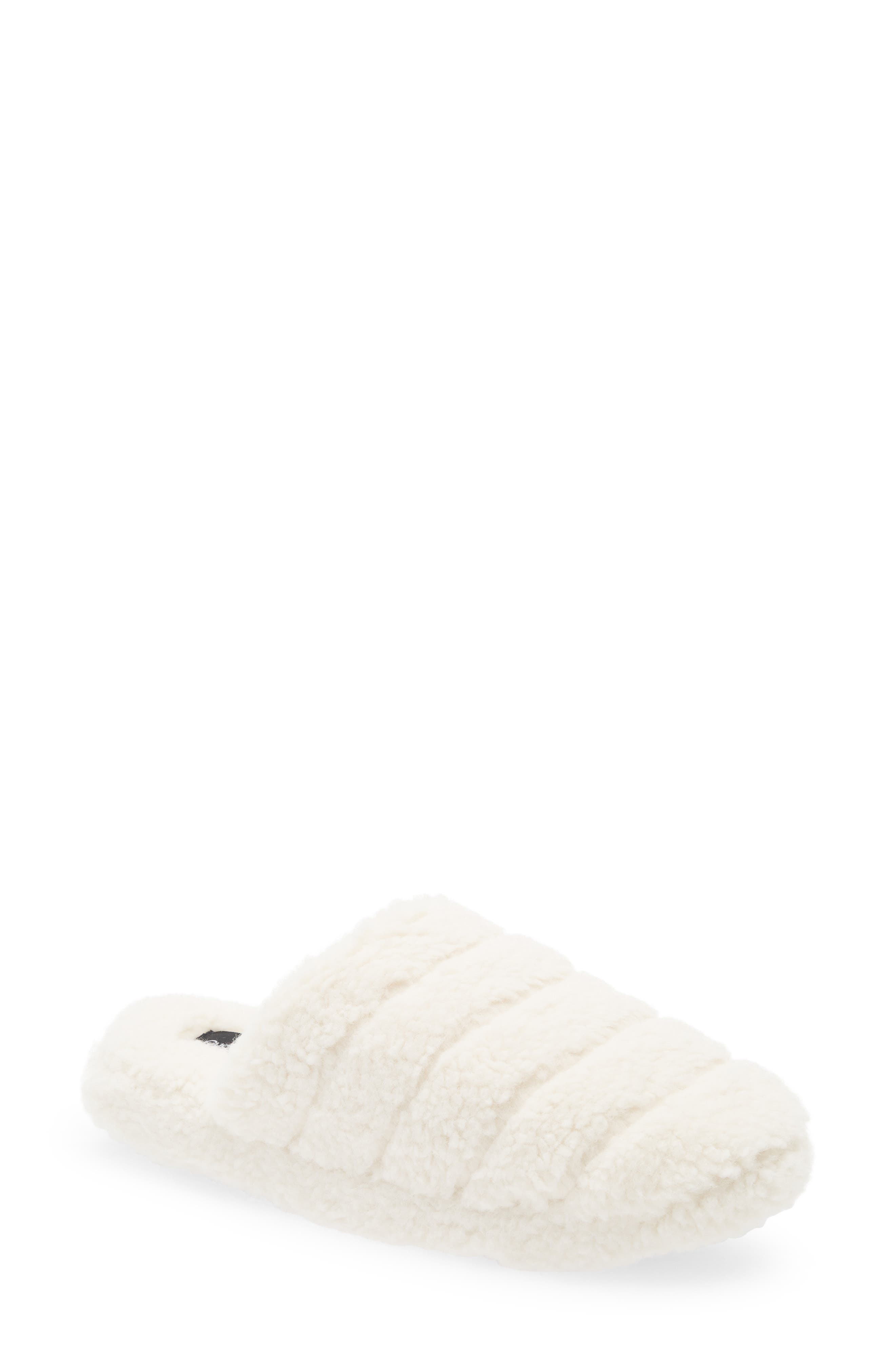 Quilted Faux Fur Scuff Slipper