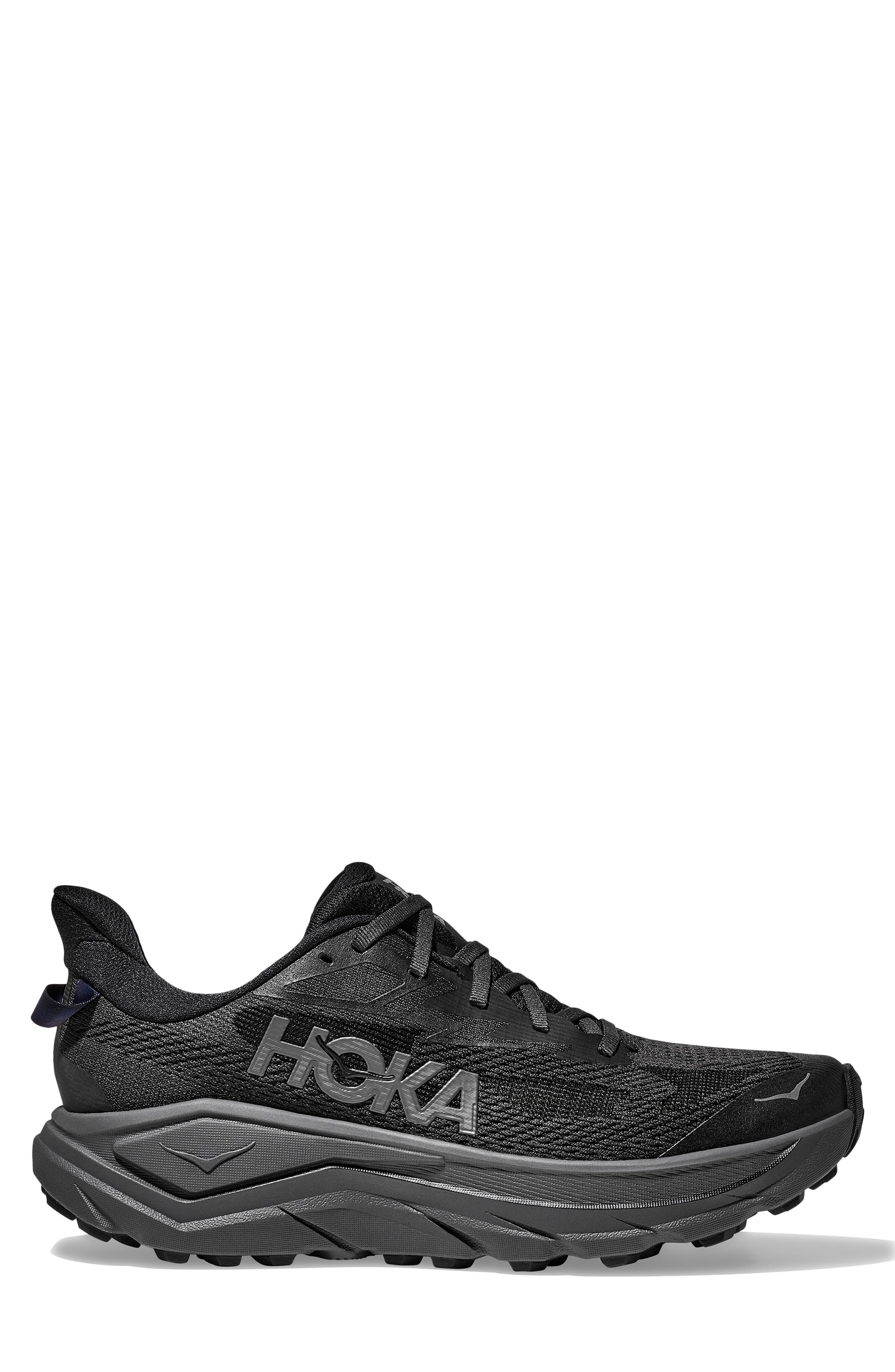 HOKA Challenger 8 Trail Running Shoe, Alternate, color, Black / Outer Orbit