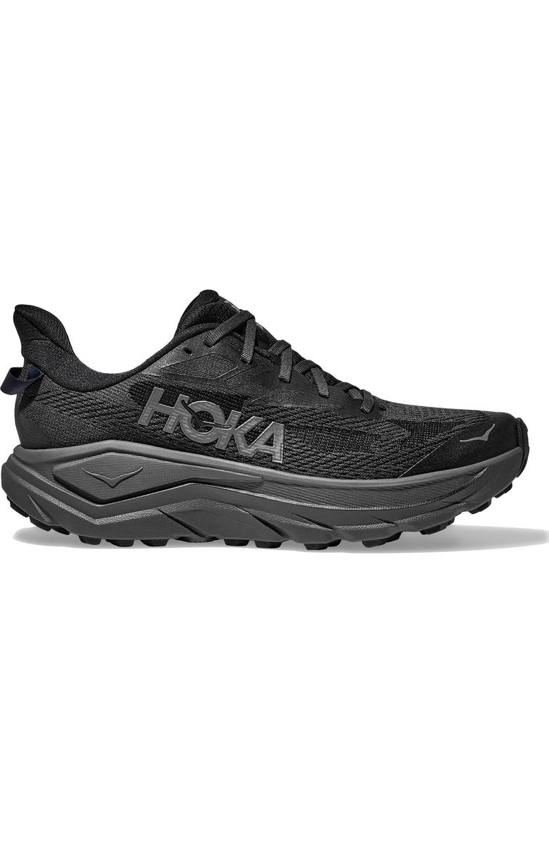 HOKA Challenger 8 Trail Running Shoe, Alternate, color, Black / Outer Orbit