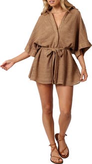Petal & Pup Culpo Open Stitch Cotton Romper