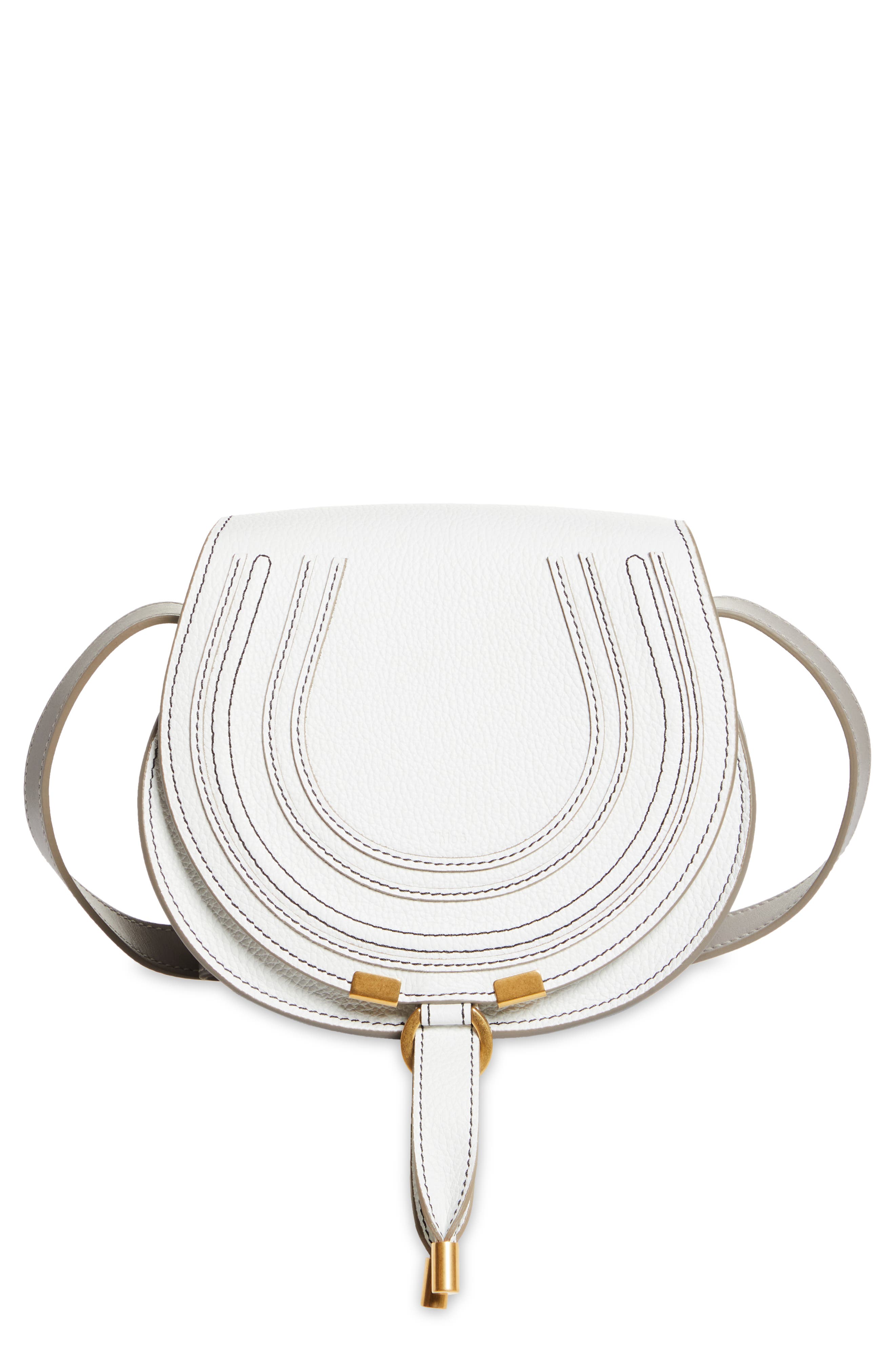 Chloé Small Marcie Leather Crossbody Bag, Main, color, 