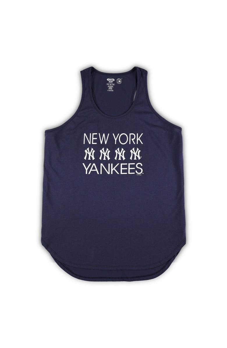 CONCEPTS SPORT Women's Concepts Sport Navy/Heather Gray New York Yankees Plus Size Meter Tank Top & Pants Sleep Set, Alternate, color, Navy