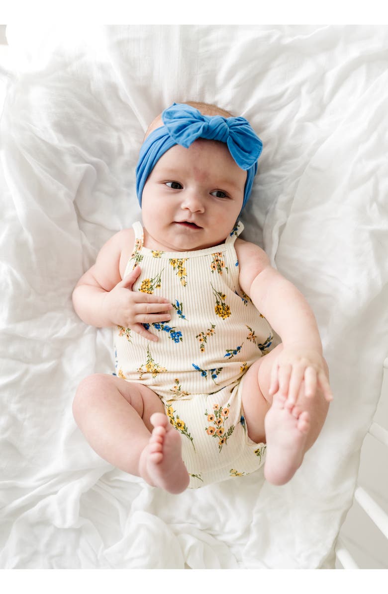 Baby Bling Knotted Bow Headband, Alternate, color, Denim