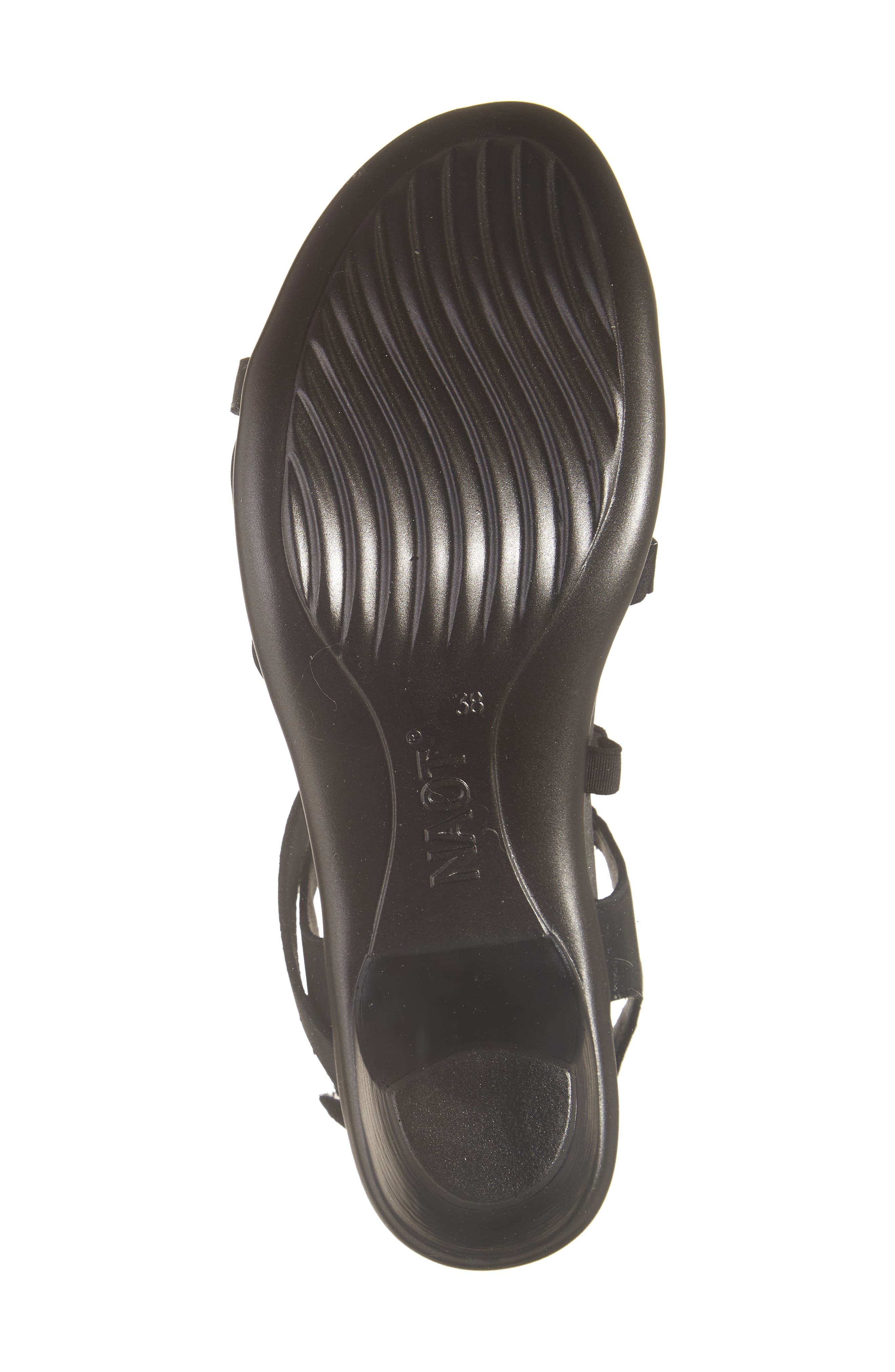 Naot Limit Slingback Sandal, Alternate, color, Shiny Black Leather