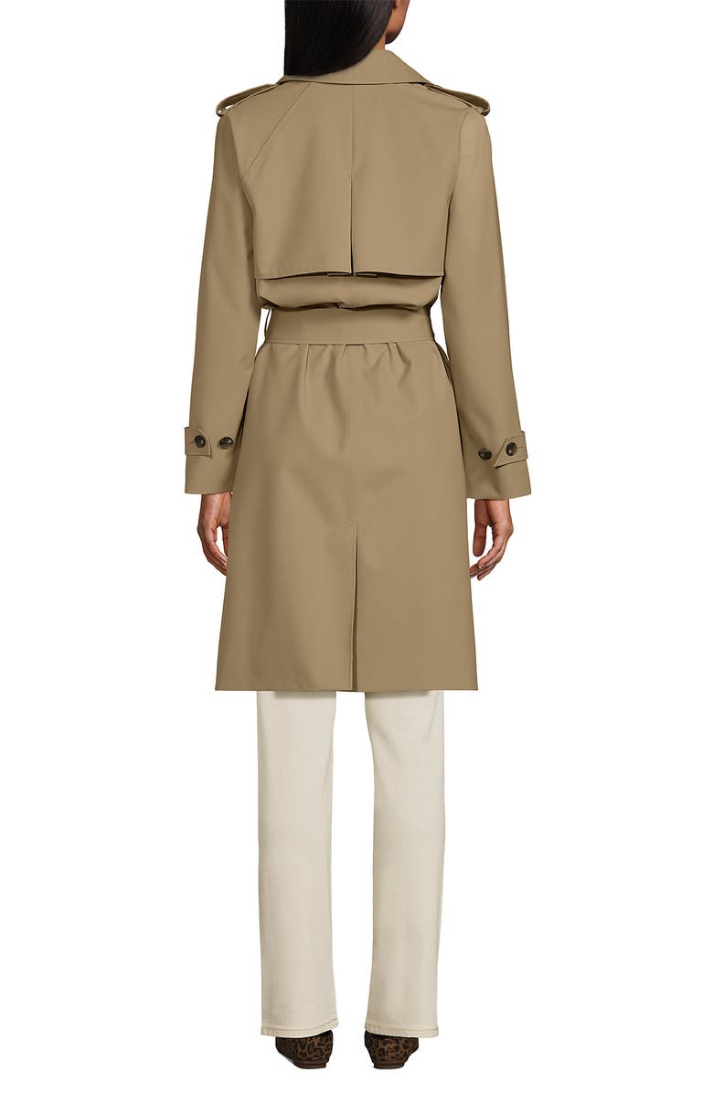 Lands' End Squall Waterproof Modern Trench Coat, Alternate, color, Desert Tan