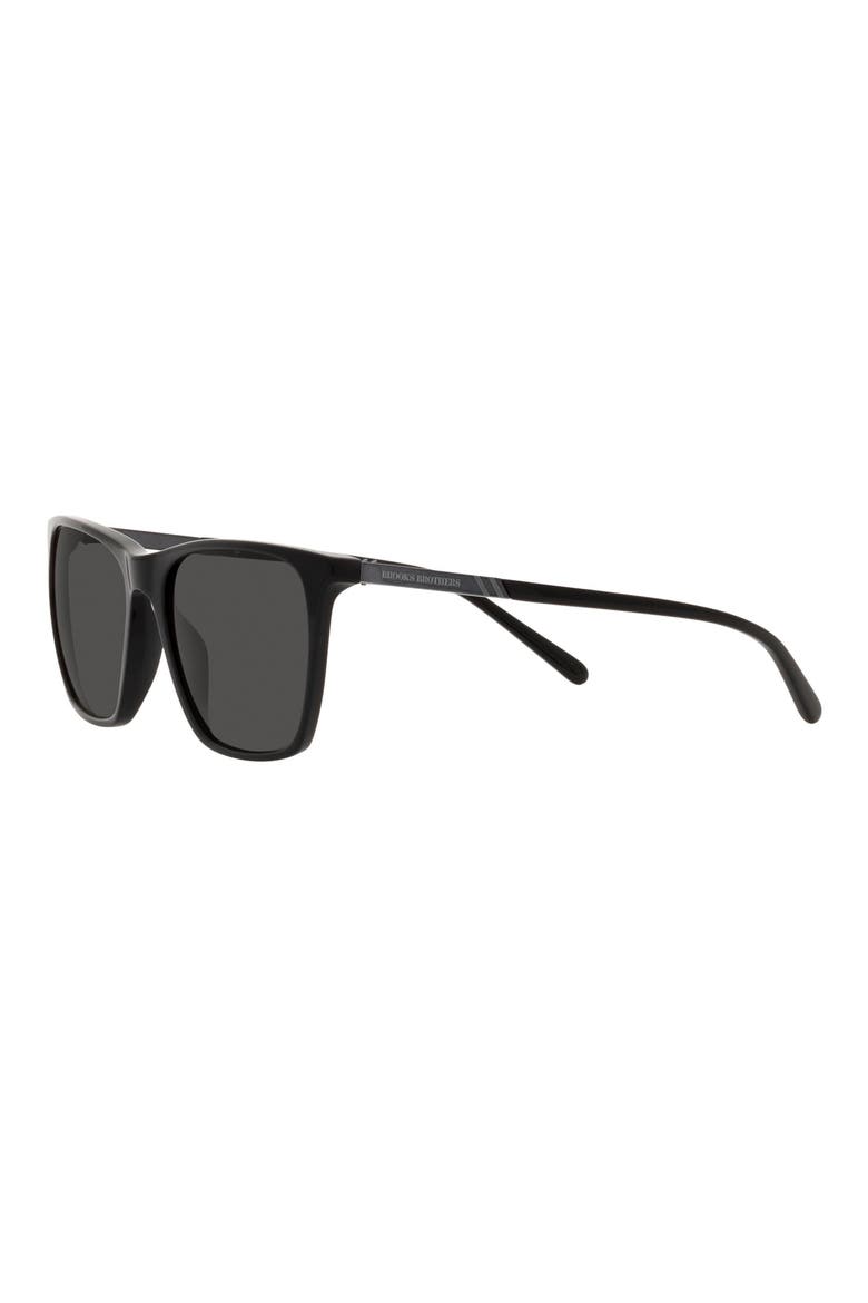 56mm Square Sunglasses, Alternate, color, BLACK/ GREY