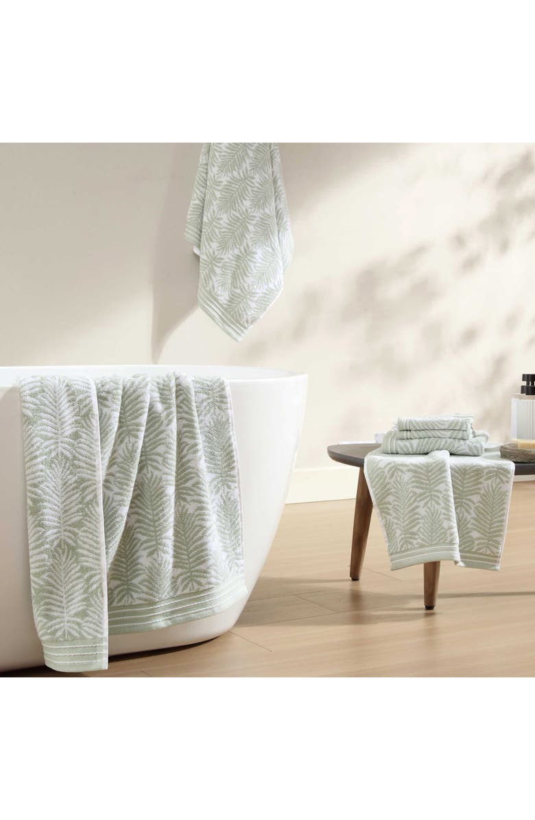 Tommy Bahama Linear Palms 6-Piece Towel Set, Alternate, color, Lt-Pastel Green