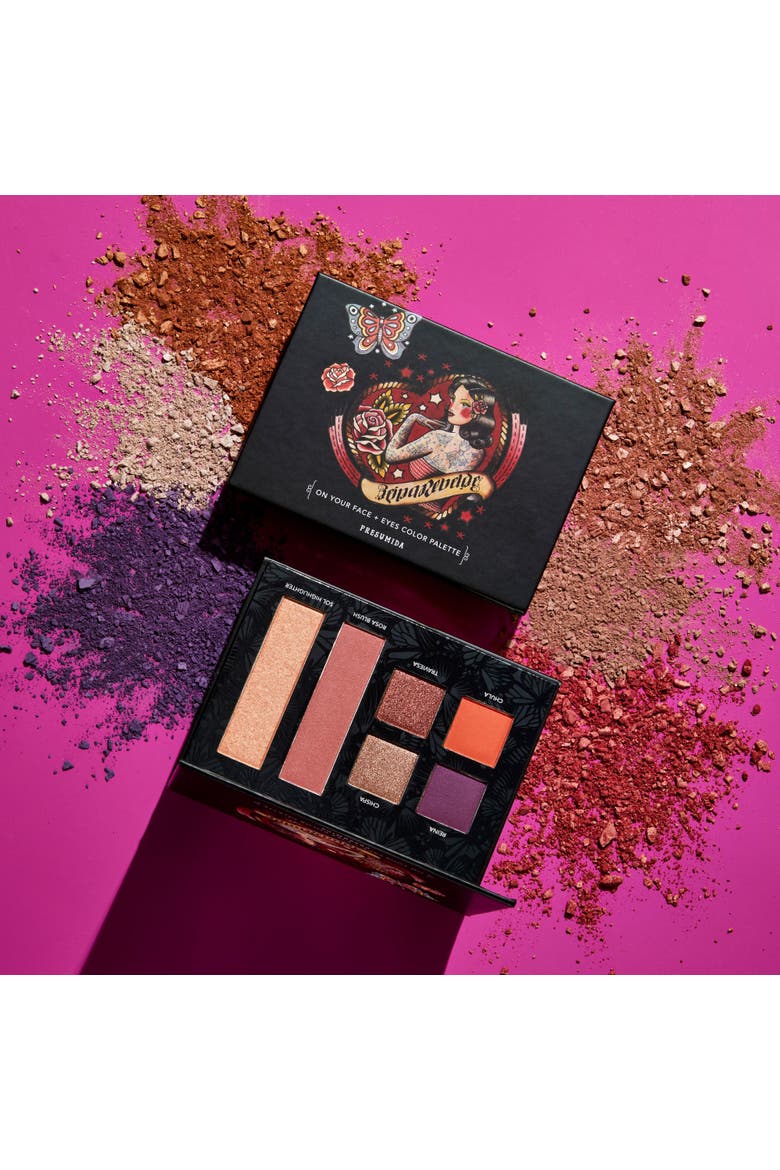 Multi-Use Color Palette for Face and Eyes, Alternate, color, Presumida