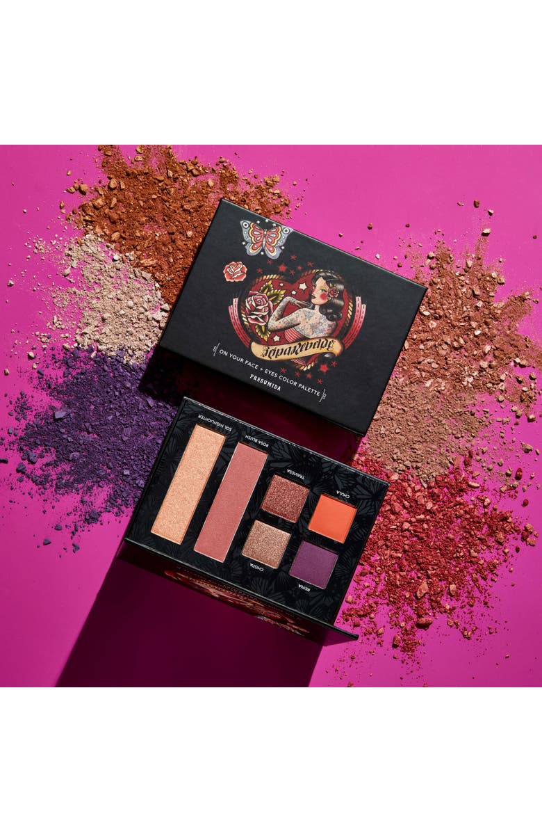 REINA REBELDE Multi-Use Color Palette for Face and Eyes, Alternate, color, Presumida