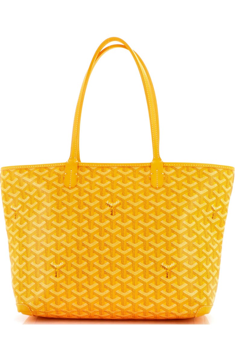 Pre-Owned Goyard Artois Tote Coated Canvas PM, Main, color, Yellow