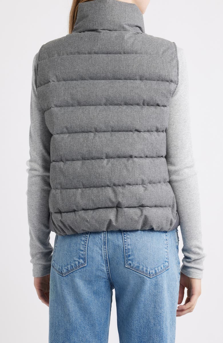 Save The Duck Nyla Water Repellent Quilted Puffer Vest, Alternate, color, Mid Grey Melange