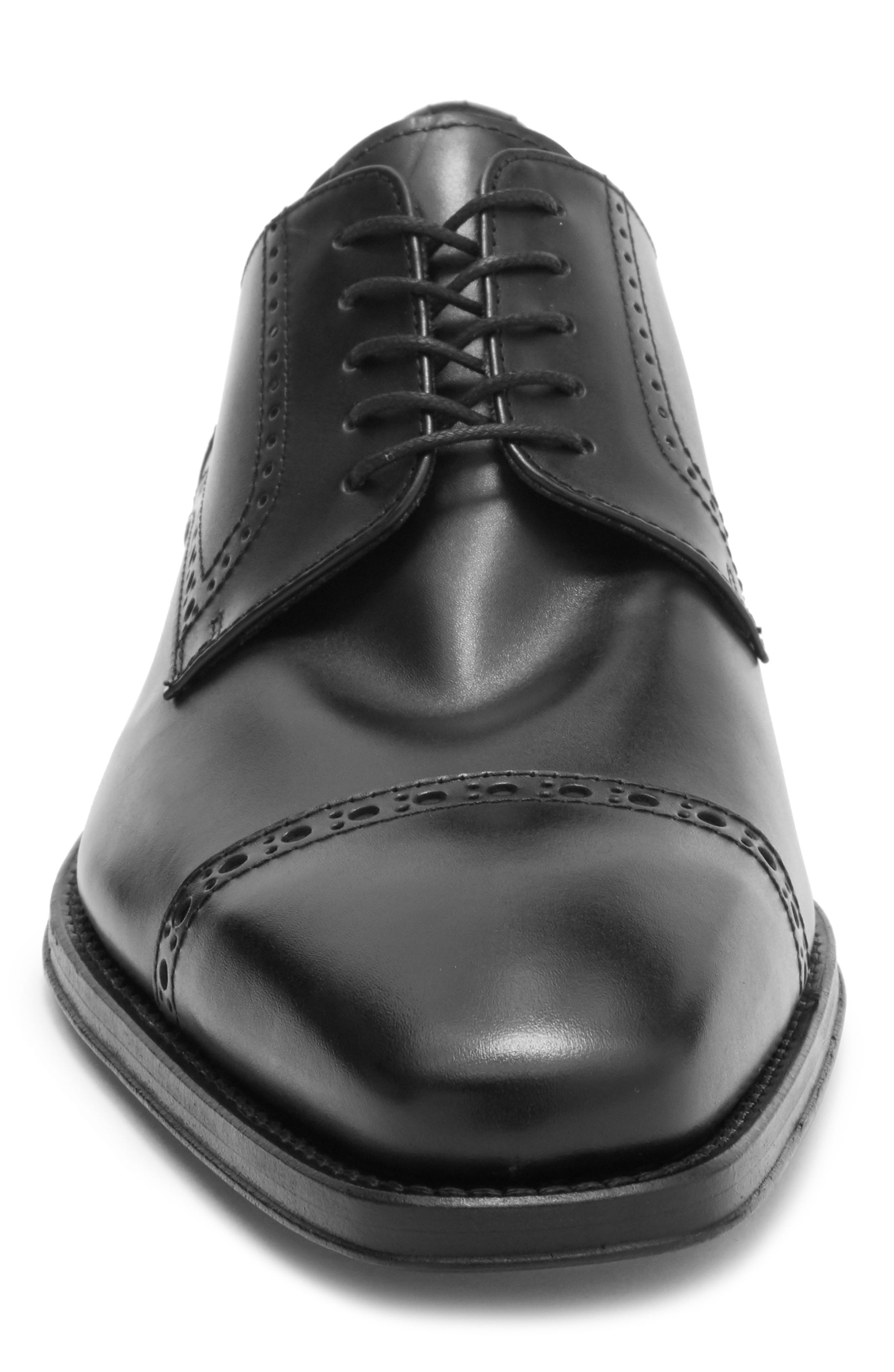 ANTONIO MAURIZI Cap Toe Derby, Alternate, color, Nero