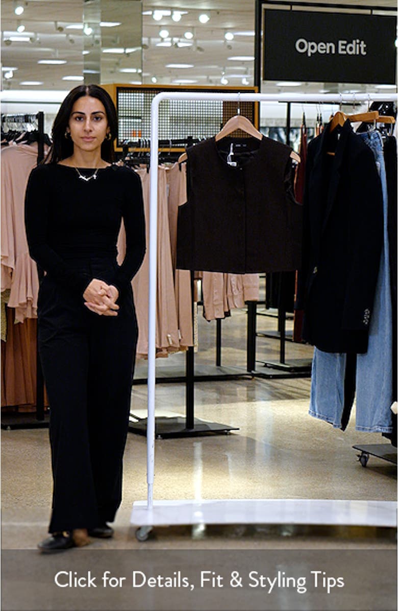 Sleeveless Snap-Up Crop Top, sales video thumbnail