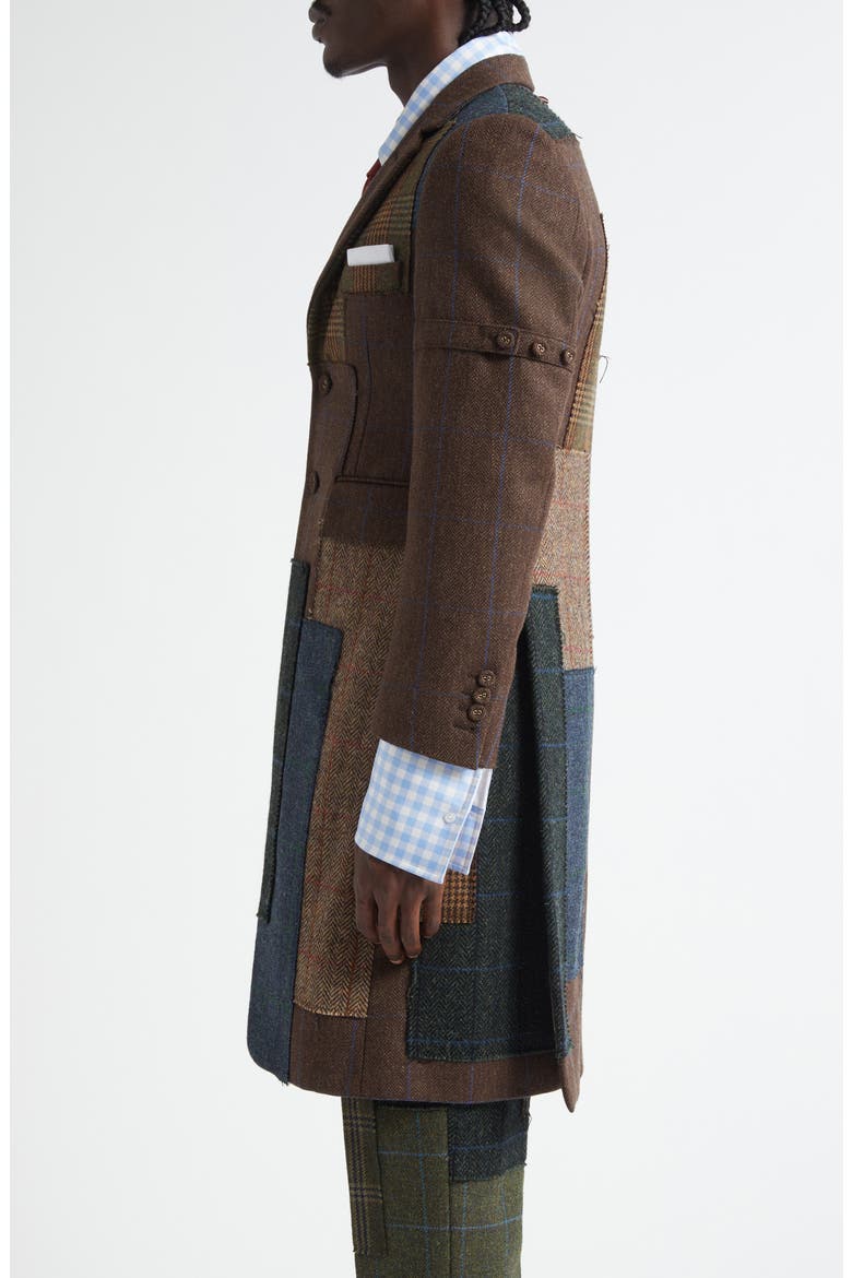 Patchwork Wool Coat, Alternate, color, SEASONAL MULTI