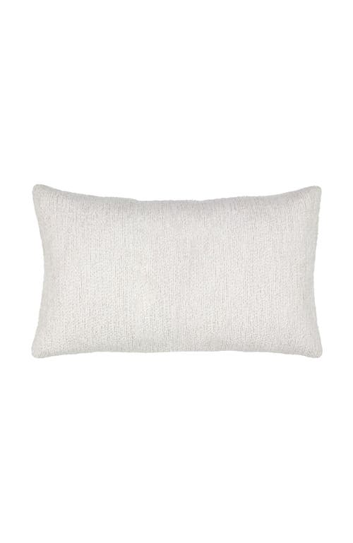 Elaine Smith Distinct Oyster Hand Macrame & Chenille Indoor & Outdoor Woven Accent Pillow