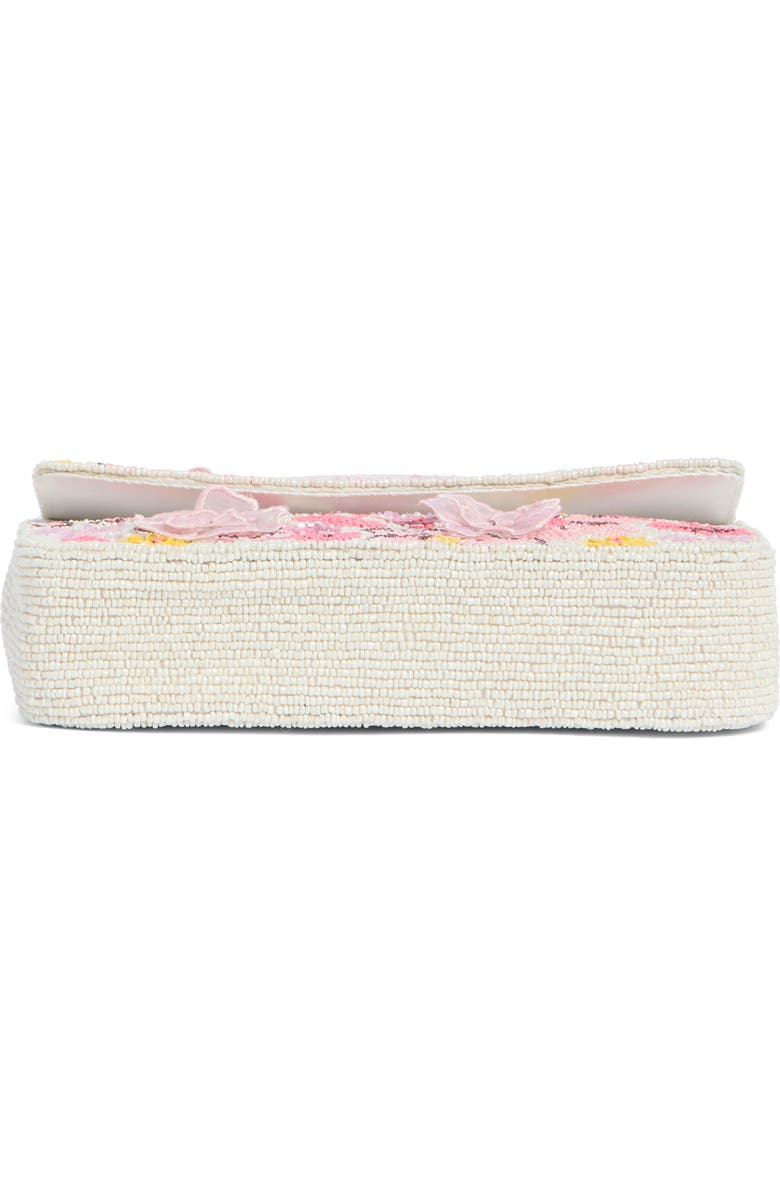 Collection XIIX Beaded 3D Floral Baguette Shoulder Bag, Alternate, color, Pink Multi