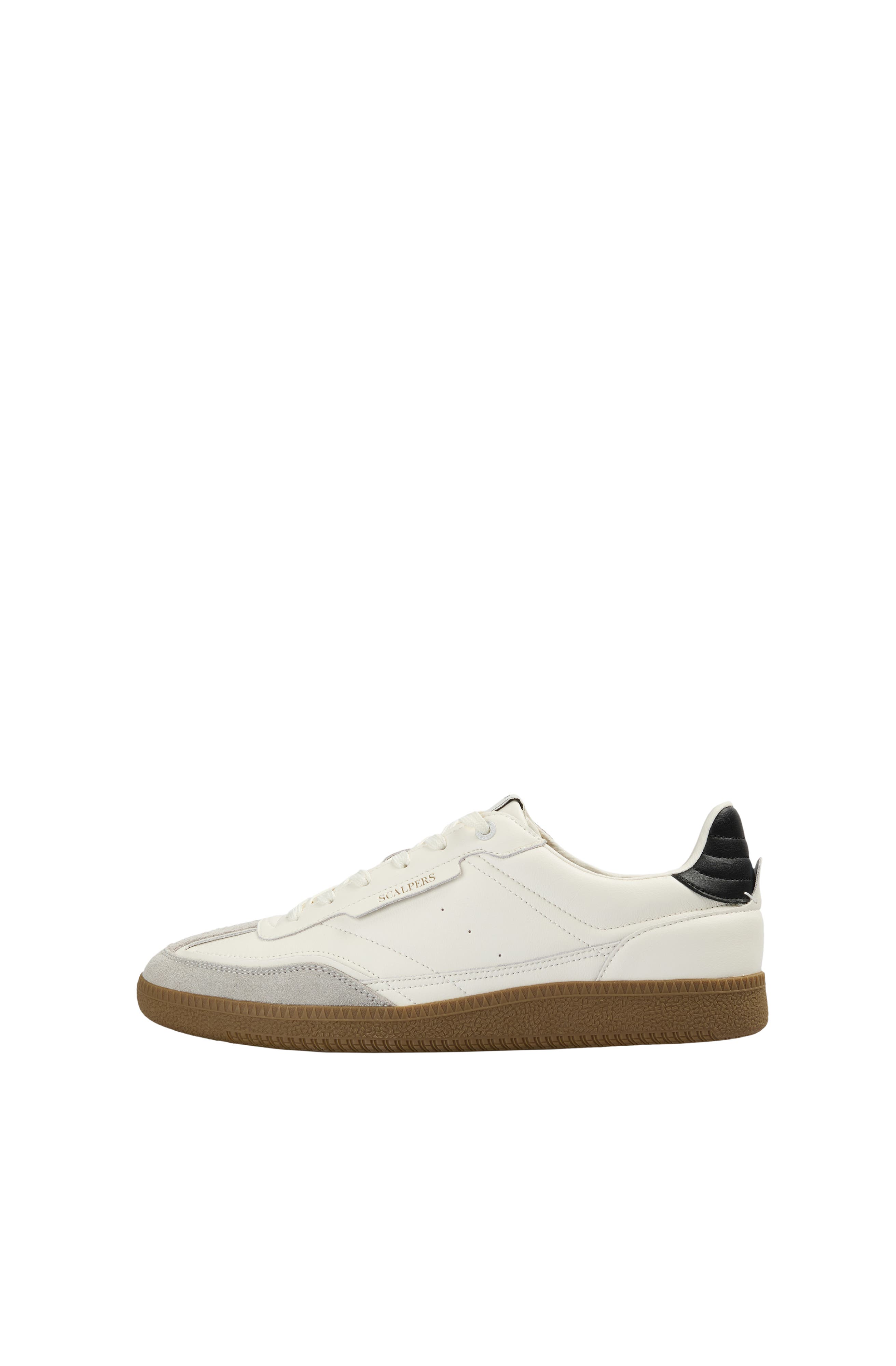 Leather Sneaker Contrast Sole, Alternate, color, White