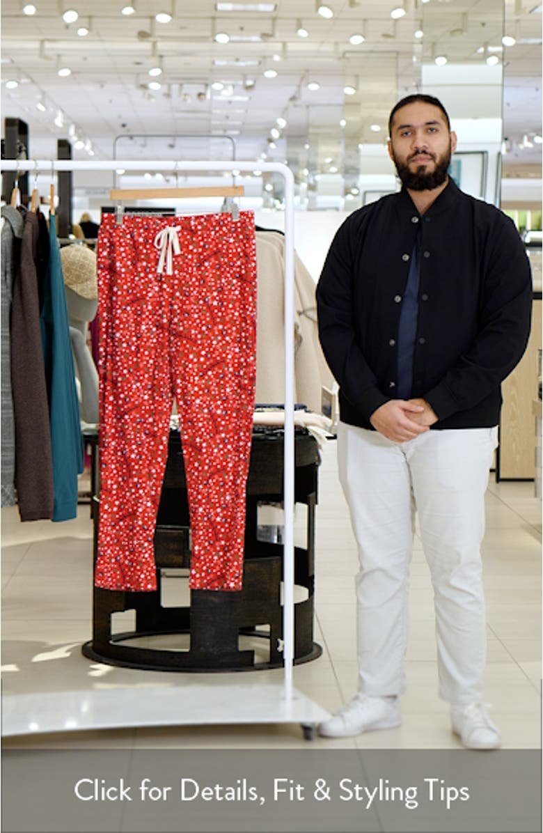 Holiday Print Flannel Lounge Pants, sales video thumbnail