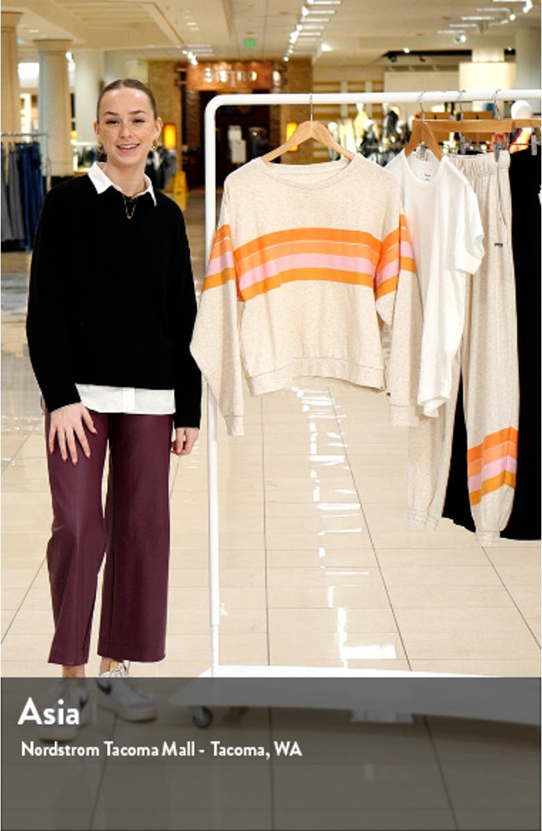 Day Break Crewneck Cotton Sweatshirt, sales video thumbnail