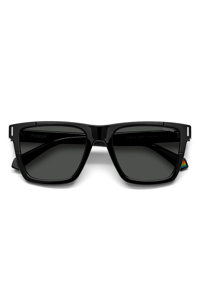 Polaroid 54mm Polarized Rectangular Sunglasses, Alternate, color, 