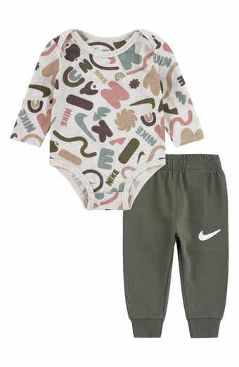 Swoosh Print Bodysuit & Sweatpants Set