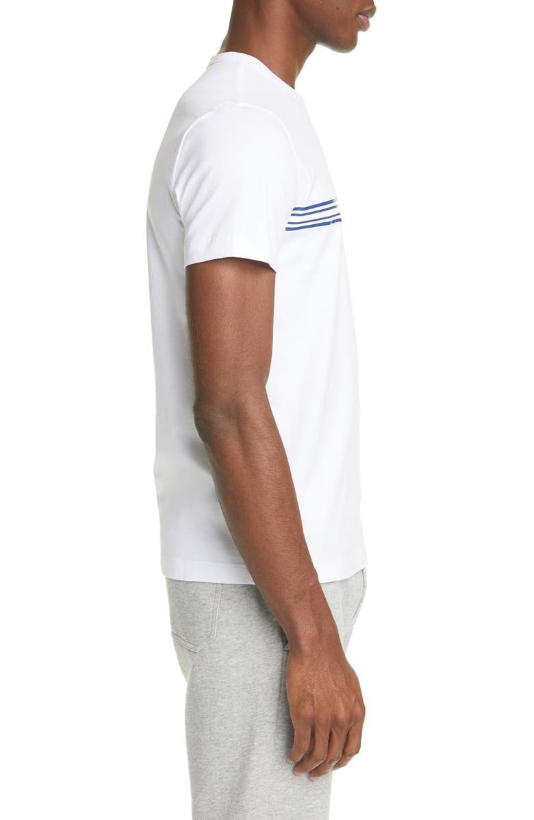 Moncler Stripe Logo T-Shirt, Alternate, color,