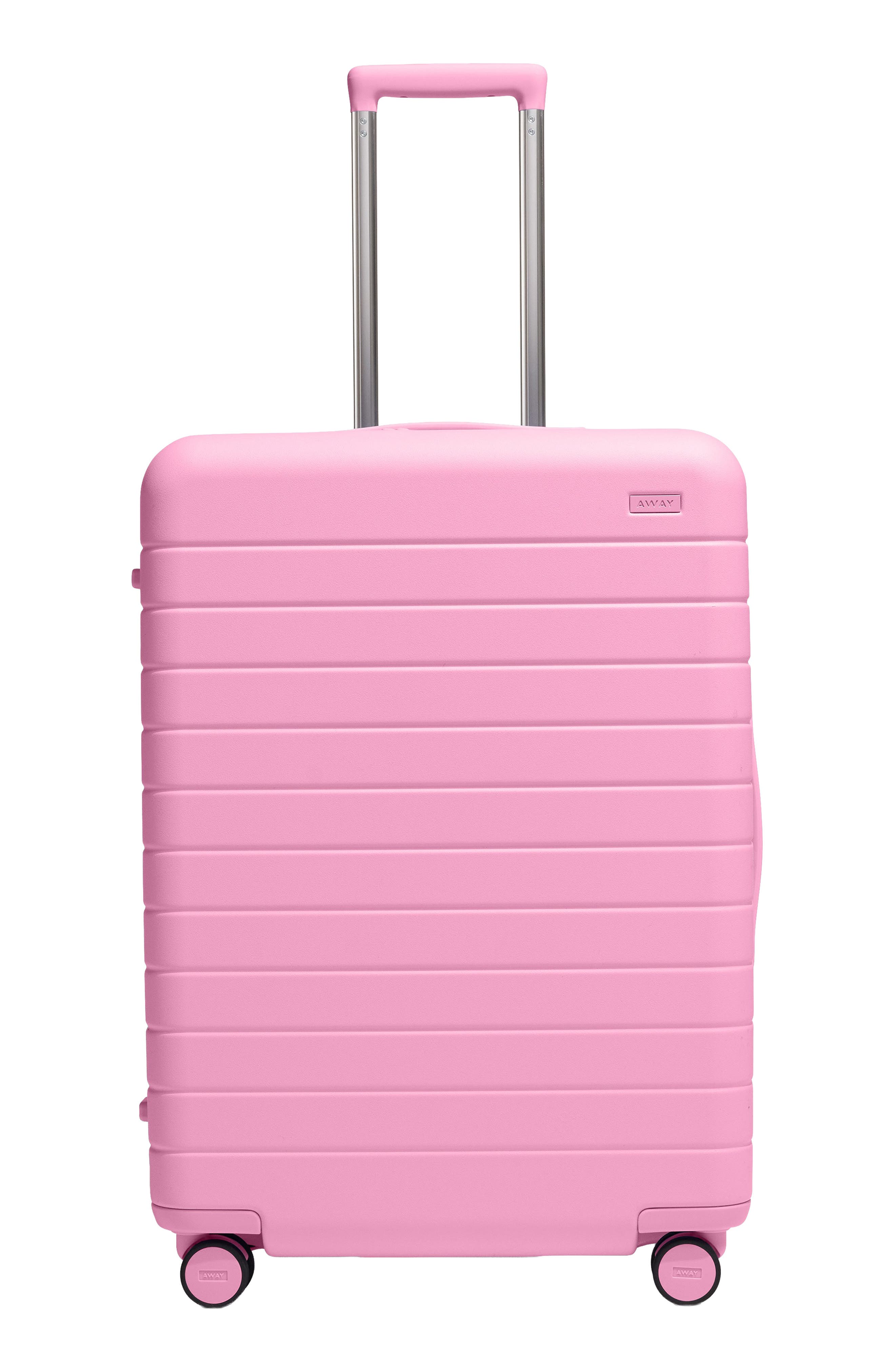 Away The Medium Checked Suitcase, Main, color, Mochi Pink