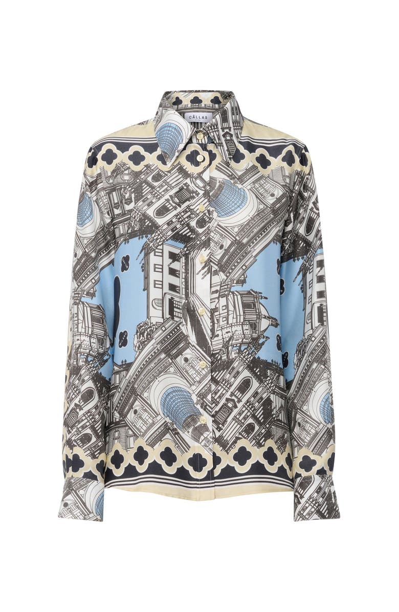 Callas Milano Brooks Classic fit tailored shirt, Main, color, Black