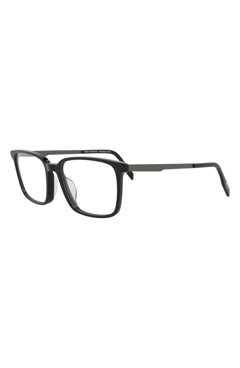 Maui Jim Core Optical 55mm Square Reading Glasses, Alternate, color, Black Black Transparent