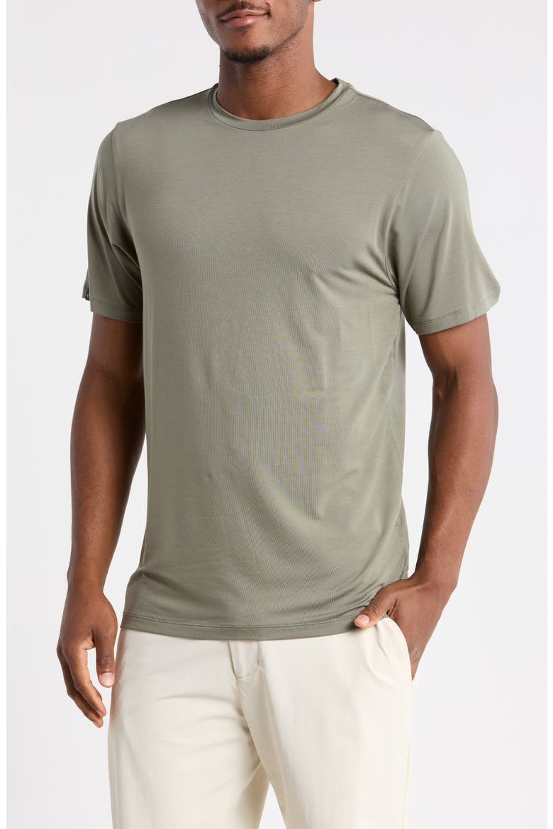 Ezra Performance Lyocell Blend T-Shirt, Main, color, OLI