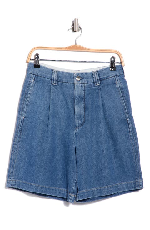 Hepburn High Waist Denim Shorts