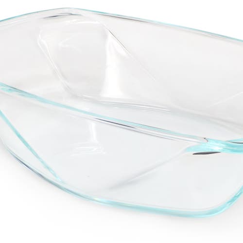 Soho Lounge Carnegie Hill 10 Inch X 5.9 Inch X 2.6 Inch Tempe Glass Loaf Pan With Built-in Handles In Blue