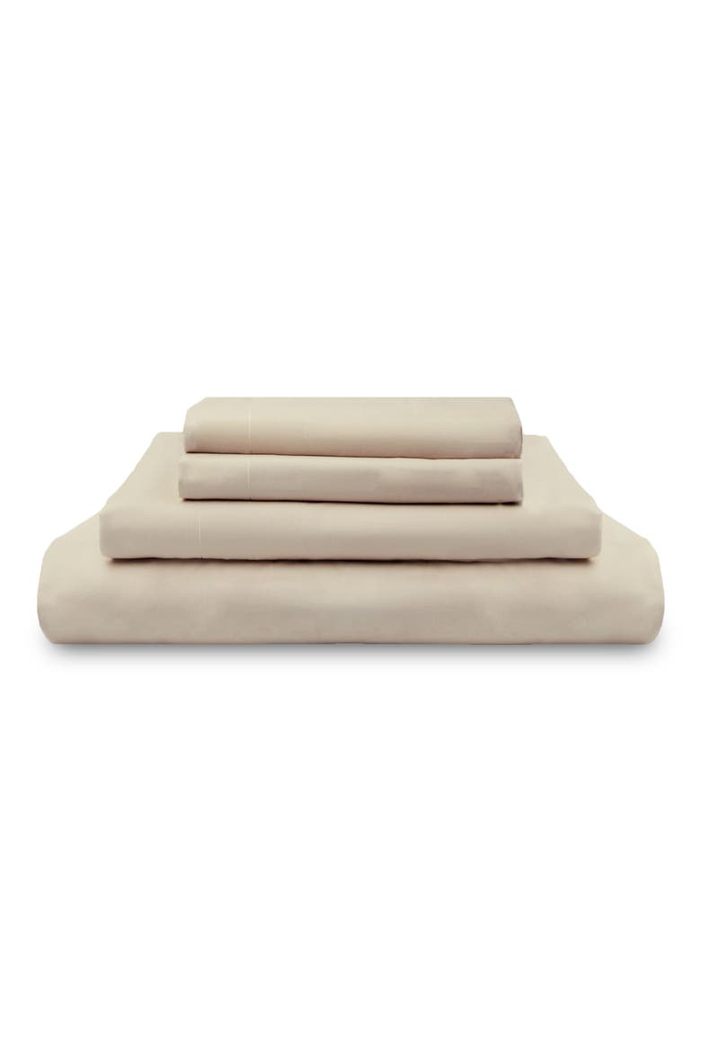 400 Thread Count Organic Cotton Percale Sheet Set, Main, color, FOG
