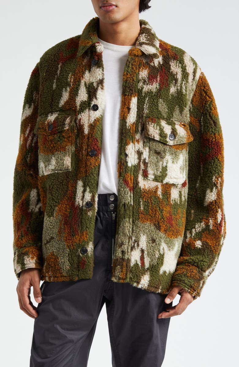 Isabel Marant Kervon Camo Fleece Jacket | Nordstrom