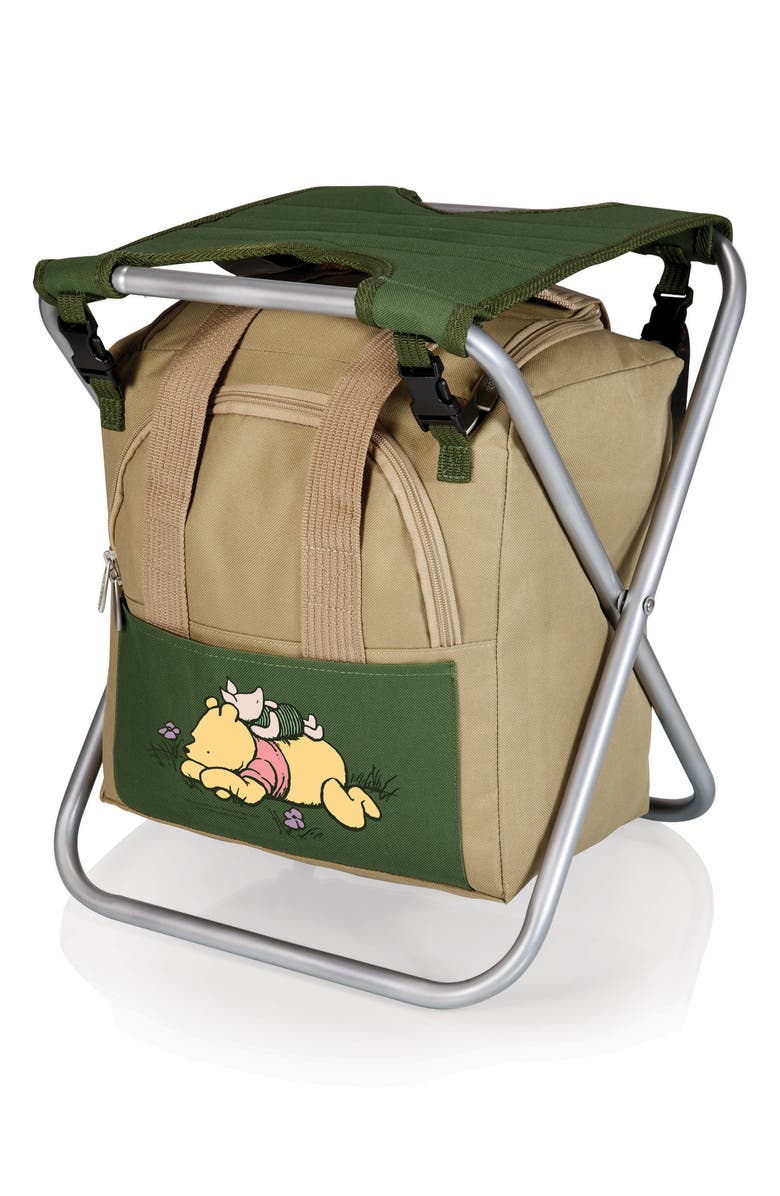 Picnic Time x Disney<sup>®</sup> Winnie the Poof Gardener Tote Bag & Accessories, Main, color, Green