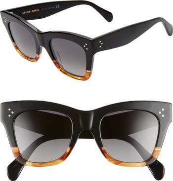 CELINE Cat Eye Sunglasses, 50 mm CELINE Bold 3 Dots Cat Eye Sunglasses, 50mm | Bloomingdale main image 2